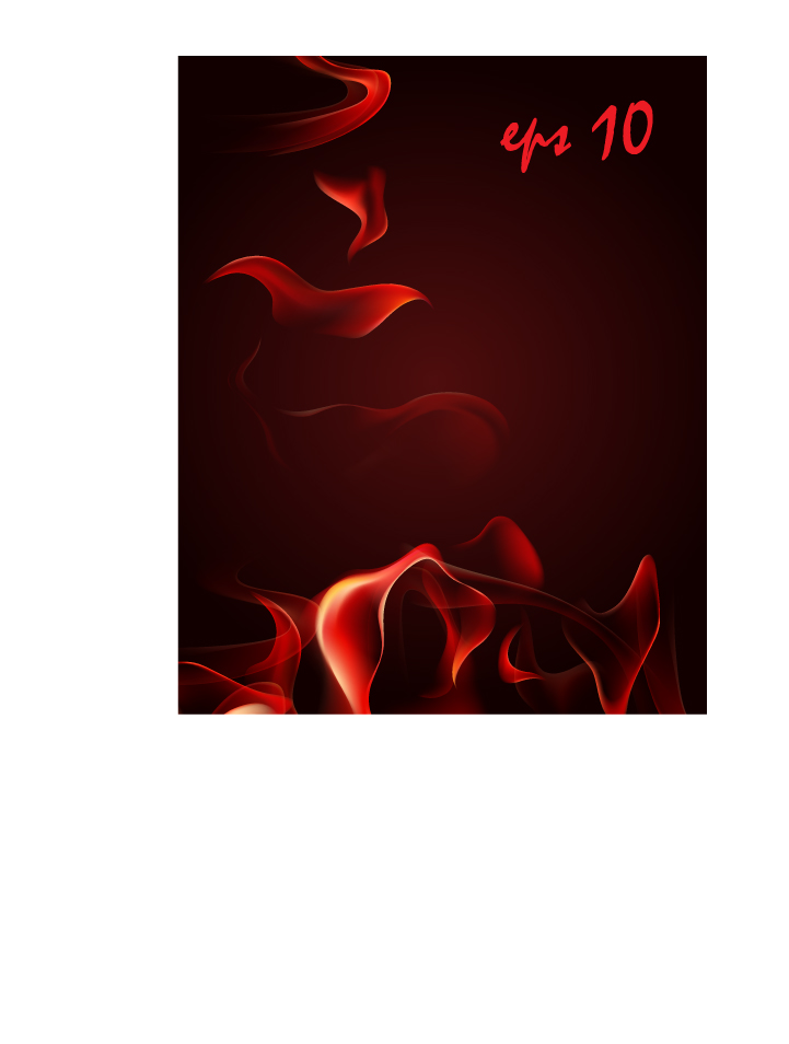 free vector Red smoke flame vector